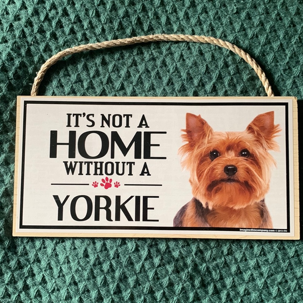Yorkie door/wall decor